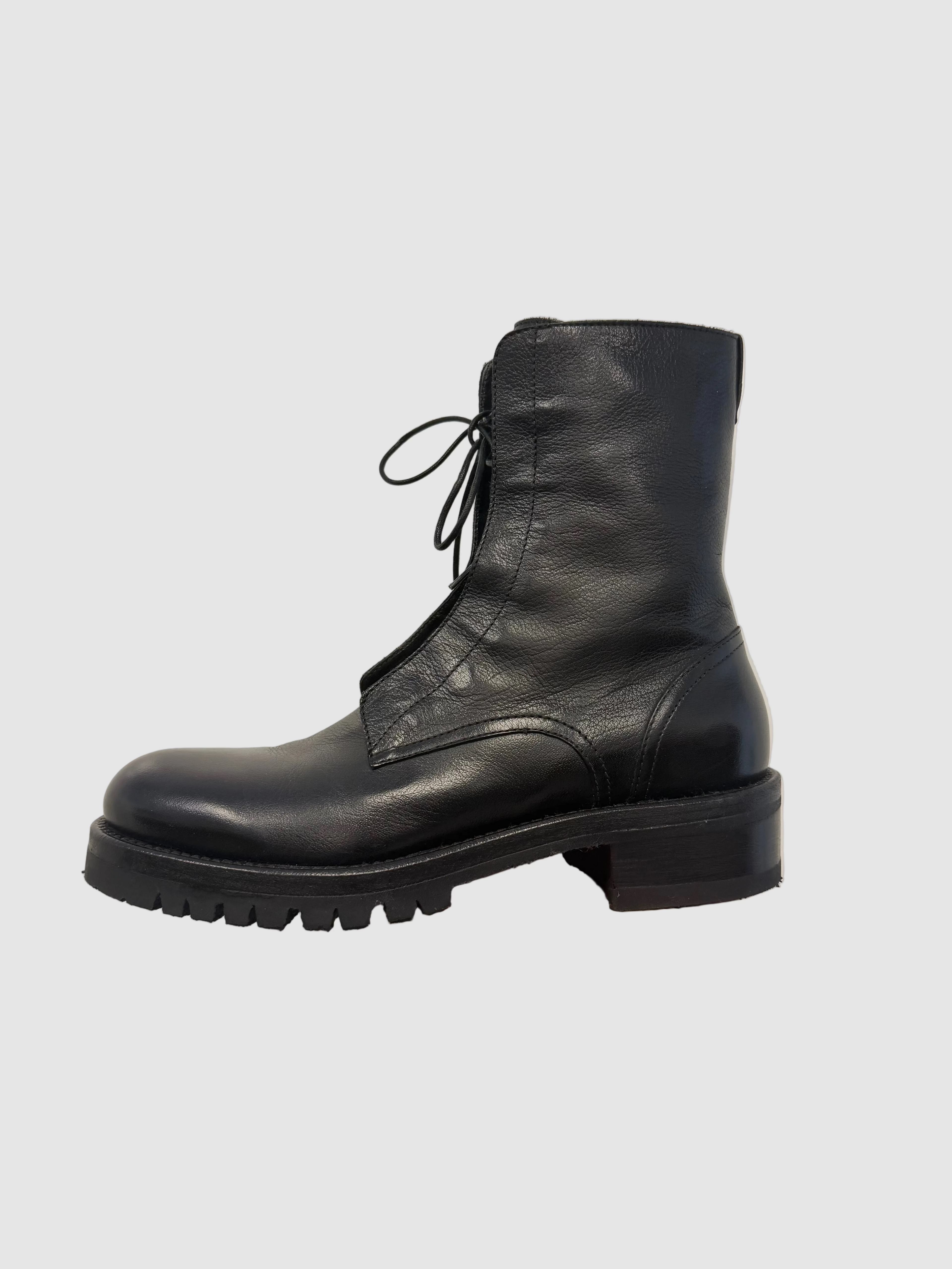 Alberto Fasciani Camil Lace Up Boot in Black