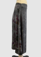 Avant Toi Faded Effect Wrap Patchwork Silk Skirt In Fango