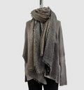 Avant Toi Stola Cashmere Effetto Star Dust In N/Moro