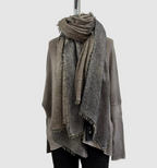 Avant Toi Stola Cashmere Effetto Star Dust In N/Moro