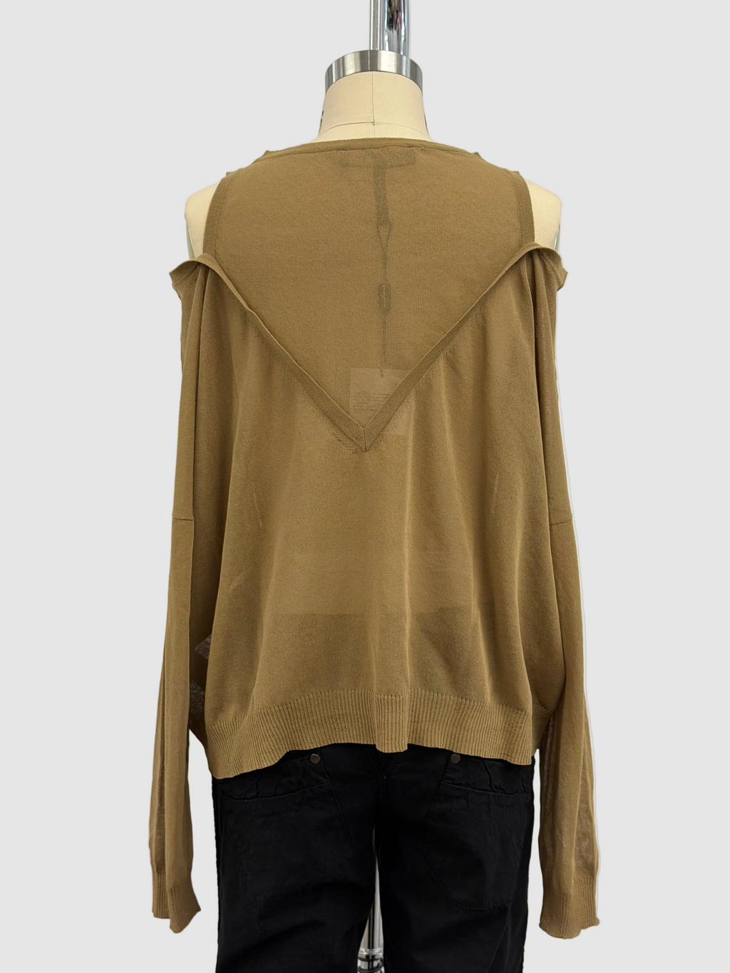 Sarah Pacini Oversized Sweater Trompe-L'oeil In Craft