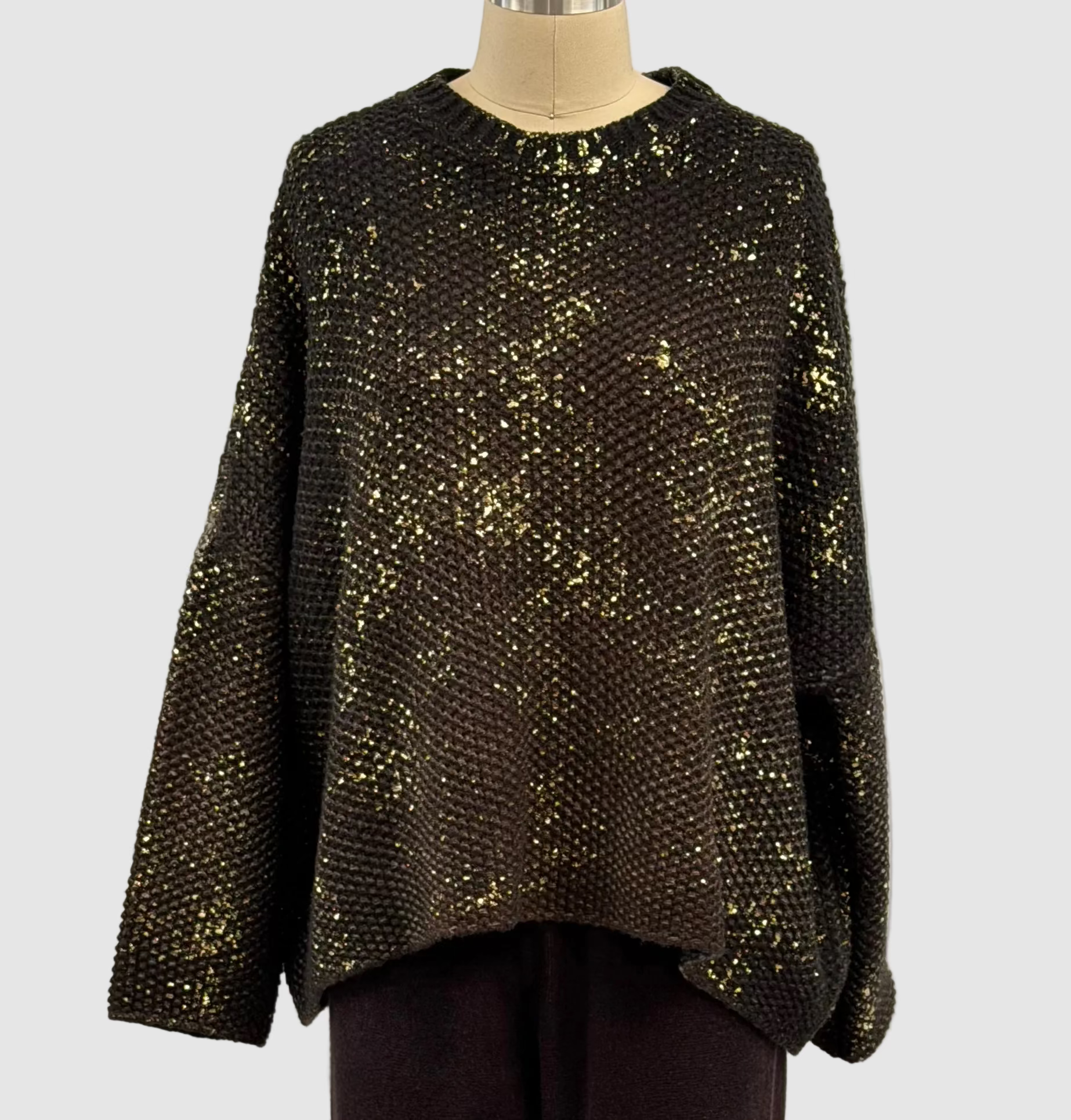 Avant Toi Maglia G/Collo Extrafine Merino Wool & Cashmere Sweater In N/Moro