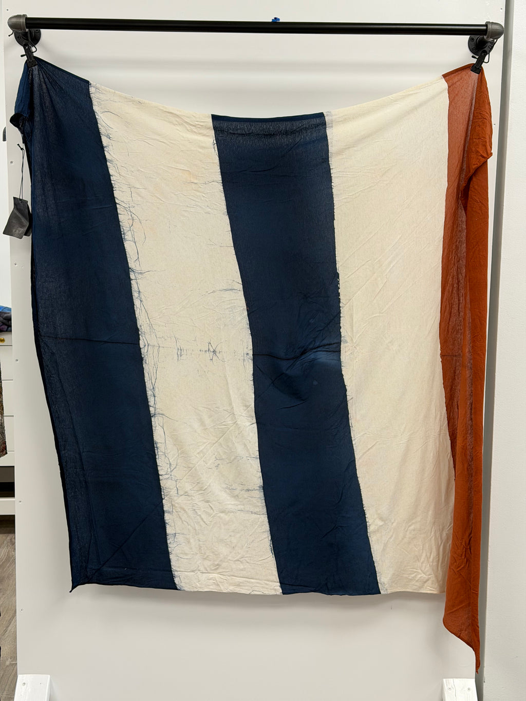 Gilda Midani Striped Foulard in Gold Flame+Las