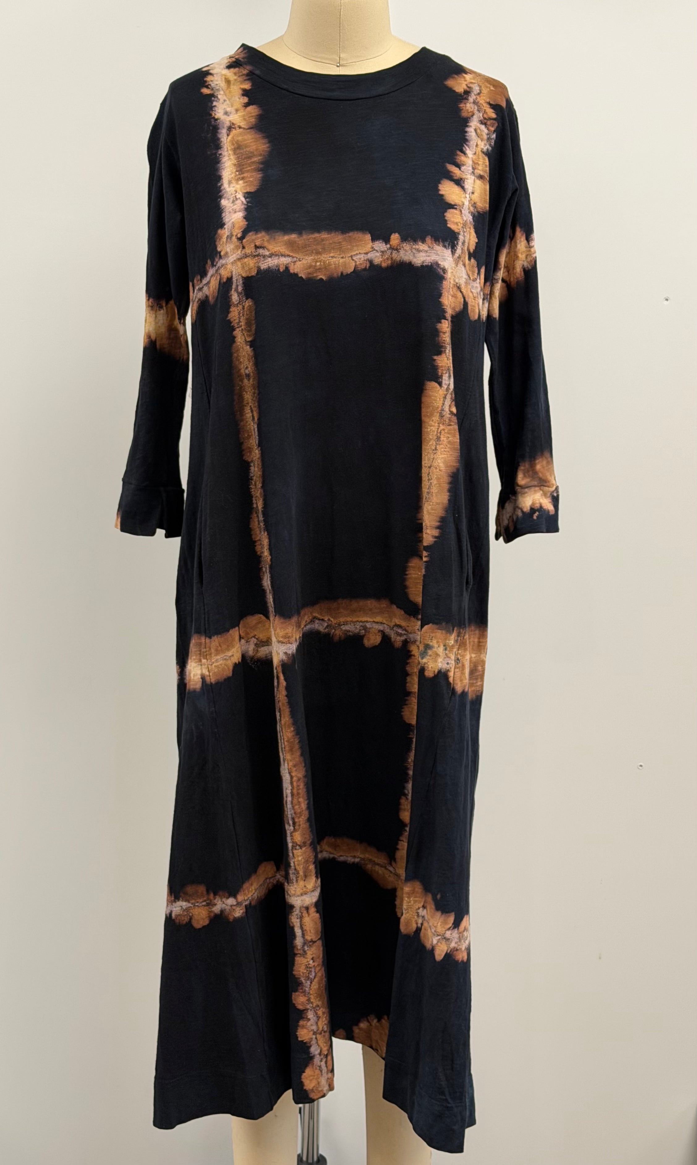Gilda Midani 3/4 Sleeve Maria Dress in Burning