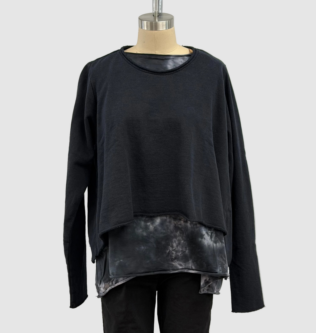 Privatsachen Tiefzart Hand-Dyed Shirt In Satt