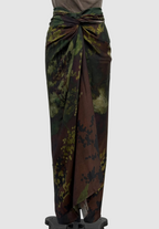 Masnada Silk Pareo In Nightshade