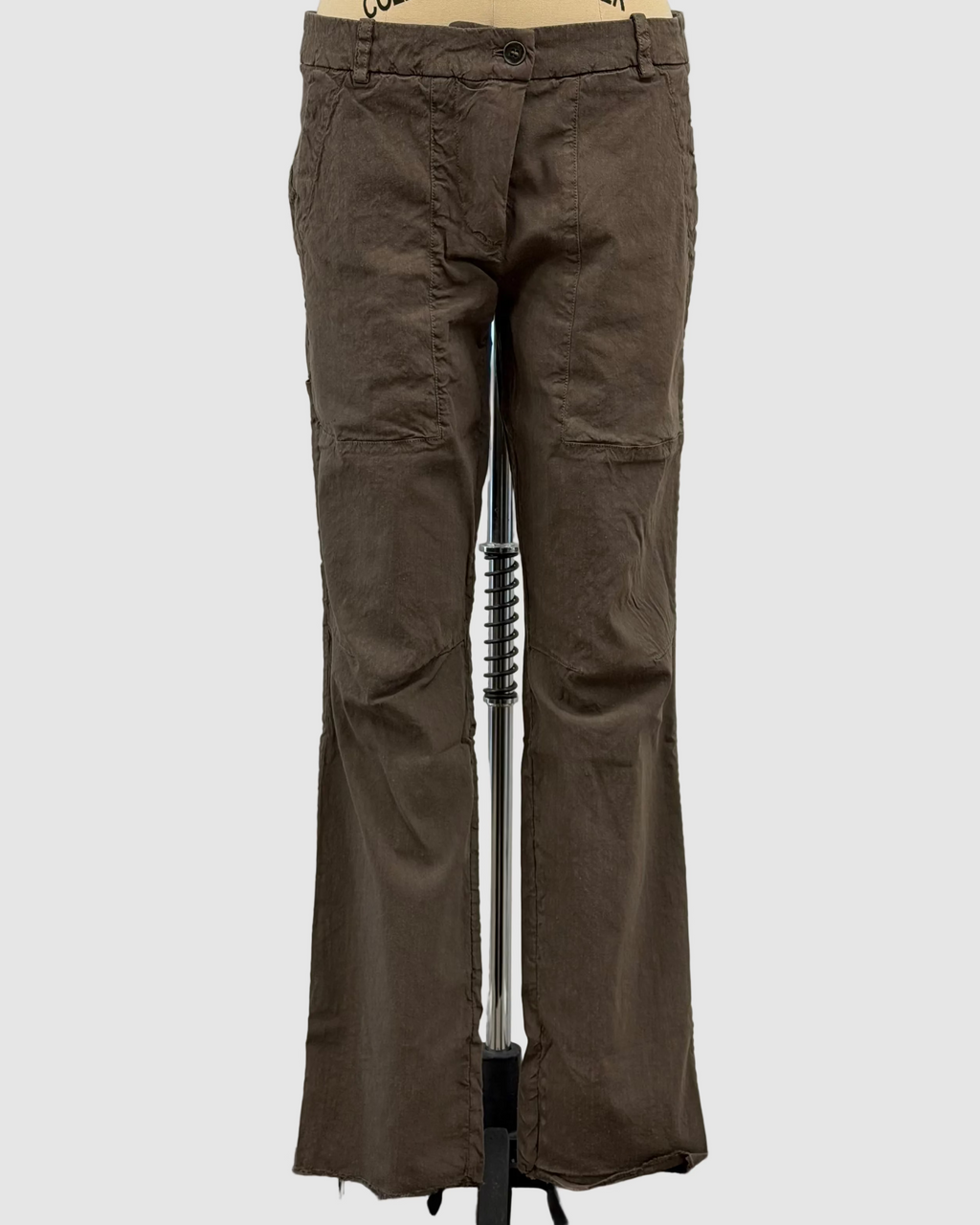 Masnada Stretch Linen Pants In Dust