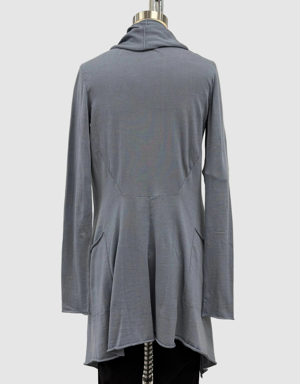 Lars Andersson Shawl Collar Wrap Jacket In Storm