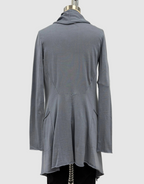 Lars Andersson Shawl Collar Wrap Jacket In Storm