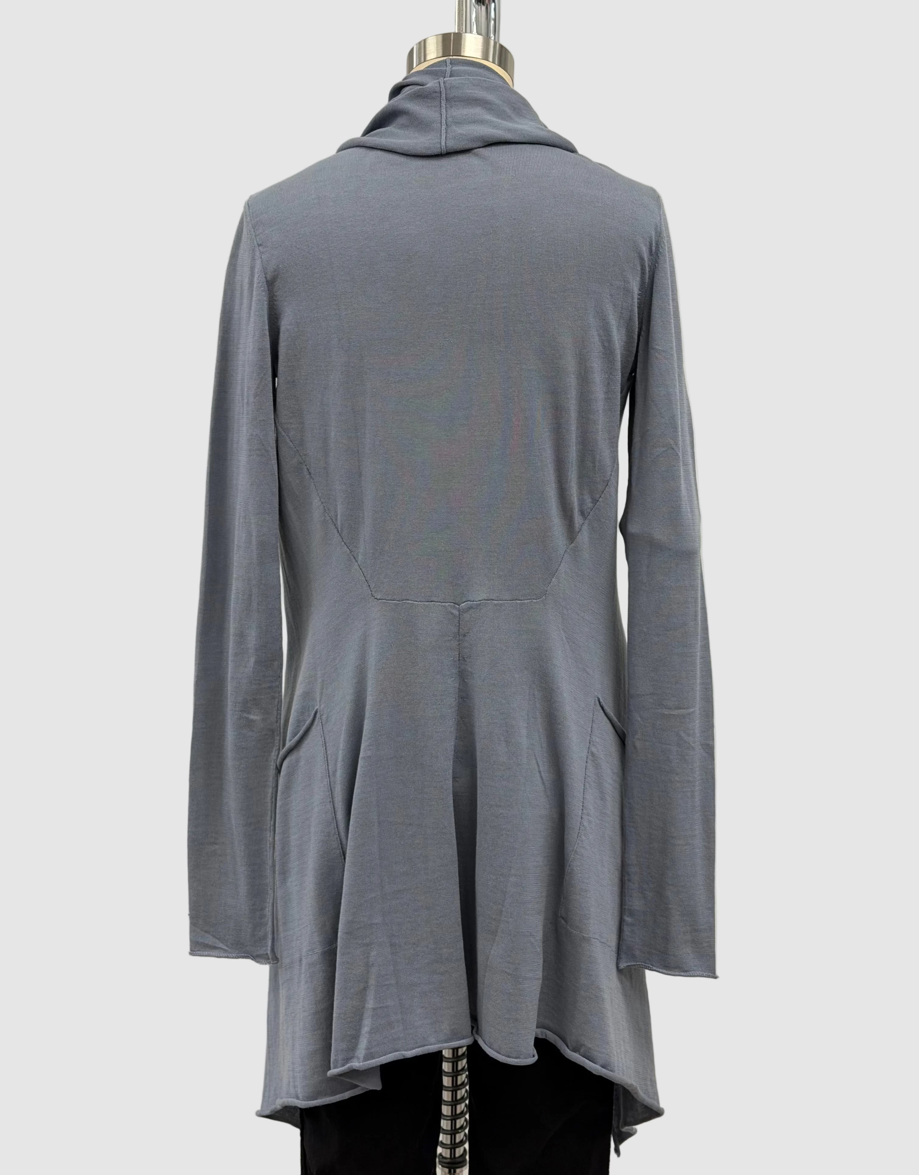 Lars Andersson Shawl Collar Wrap Jacket In Storm