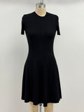 Lars Andersson Short Sleeve Crewneck Dress In Black