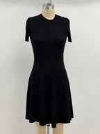 Lars Andersson Short Sleeve Crewneck Dress In Black