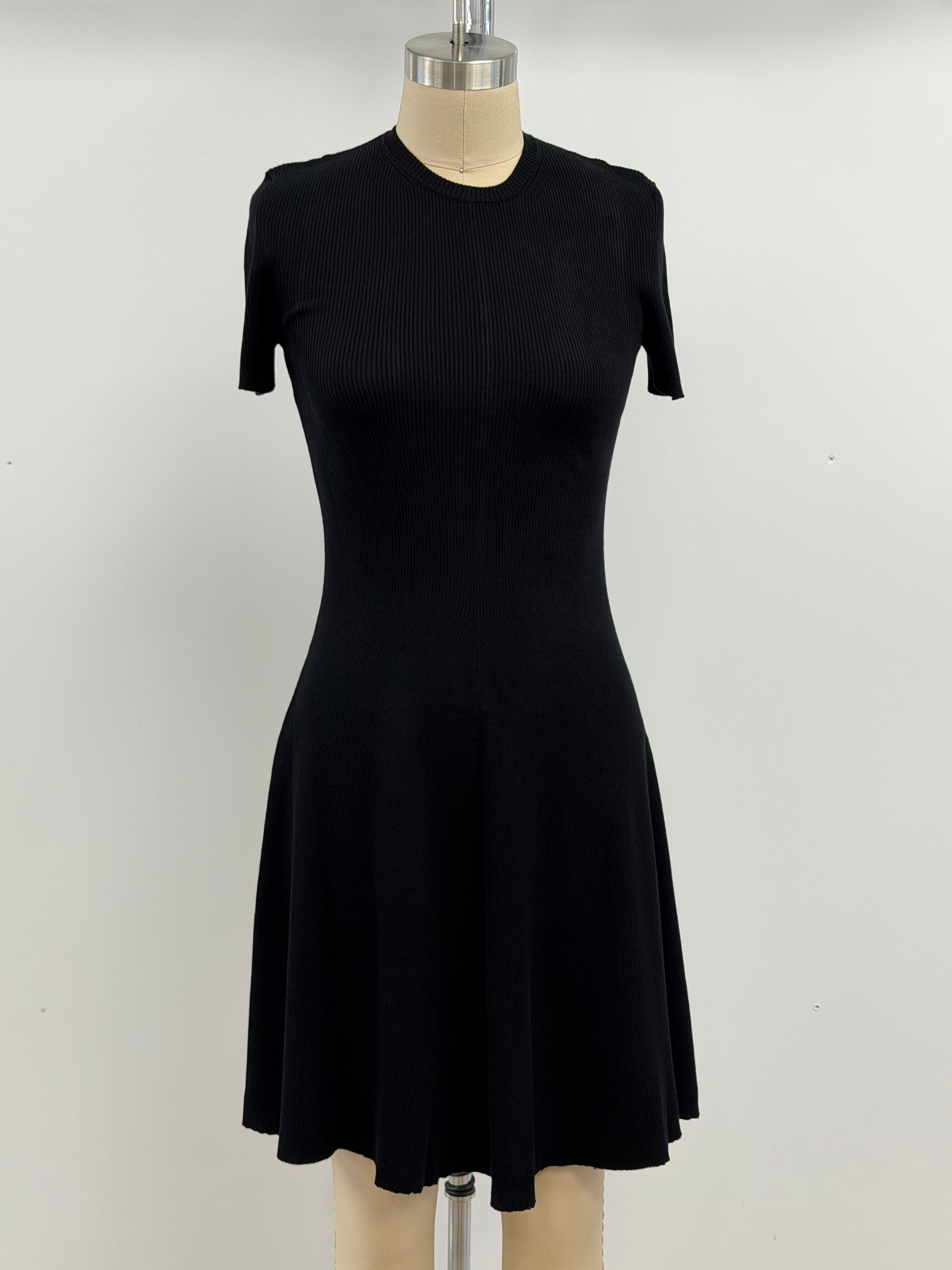 Lars Andersson Short Sleeve Crewneck Dress In Black