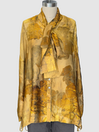 Masnada Ladies Viscose Shirt In Brocade