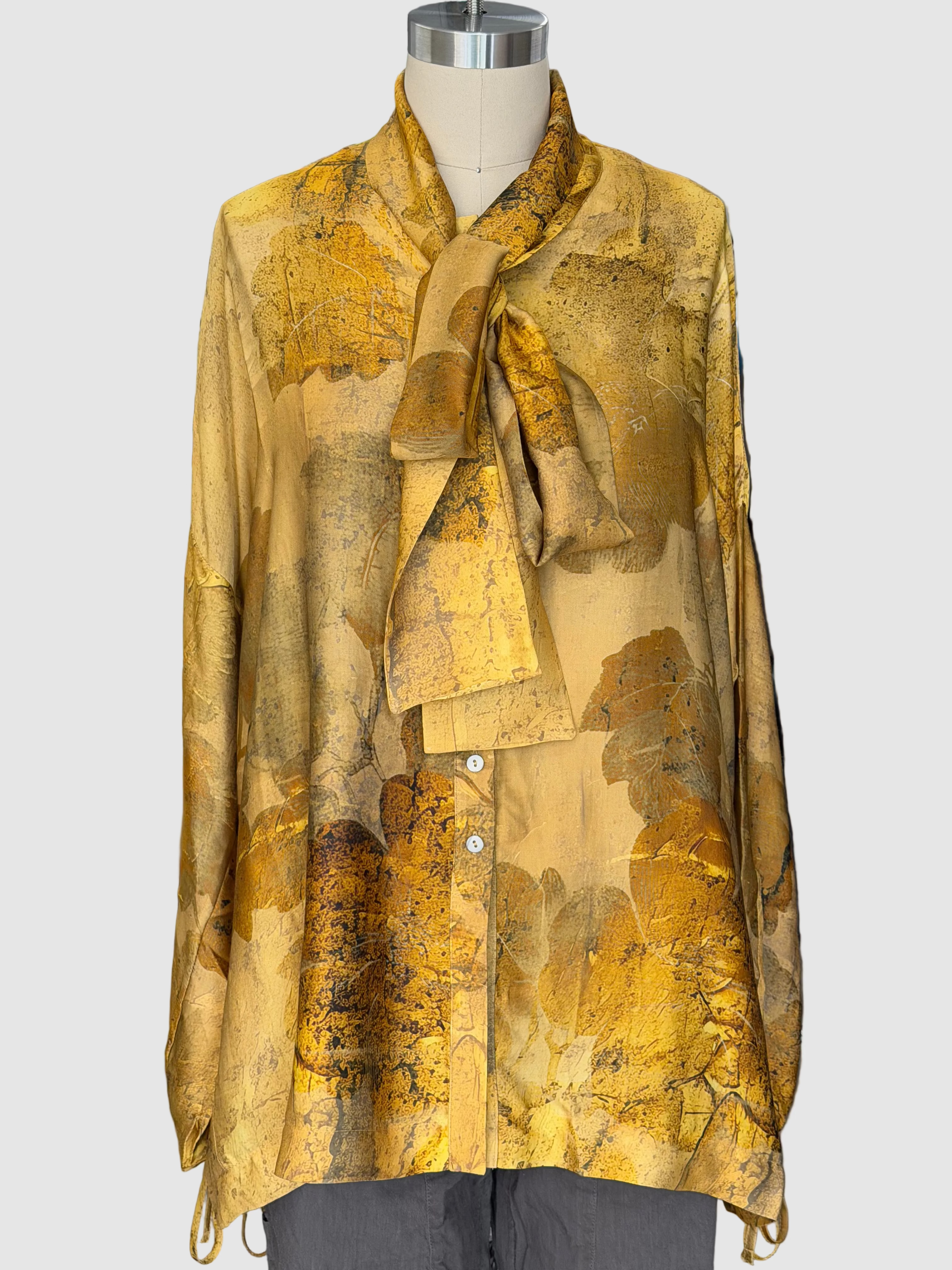 Masnada Ladies Viscose Shirt In Brocade
