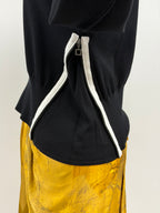 Sarah Pacini Sweater with Side Zipper in Black