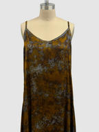 Avant Toi Abito Lungo Spallina Sottile Camouflage Dress in Cantharellus