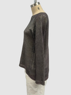 Avant Toi Linen Maglia Barchetta Manica Raglan con Ombre Lamina in Lavendar