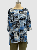 Printed Artworks Tickets T-Shirt in Blue