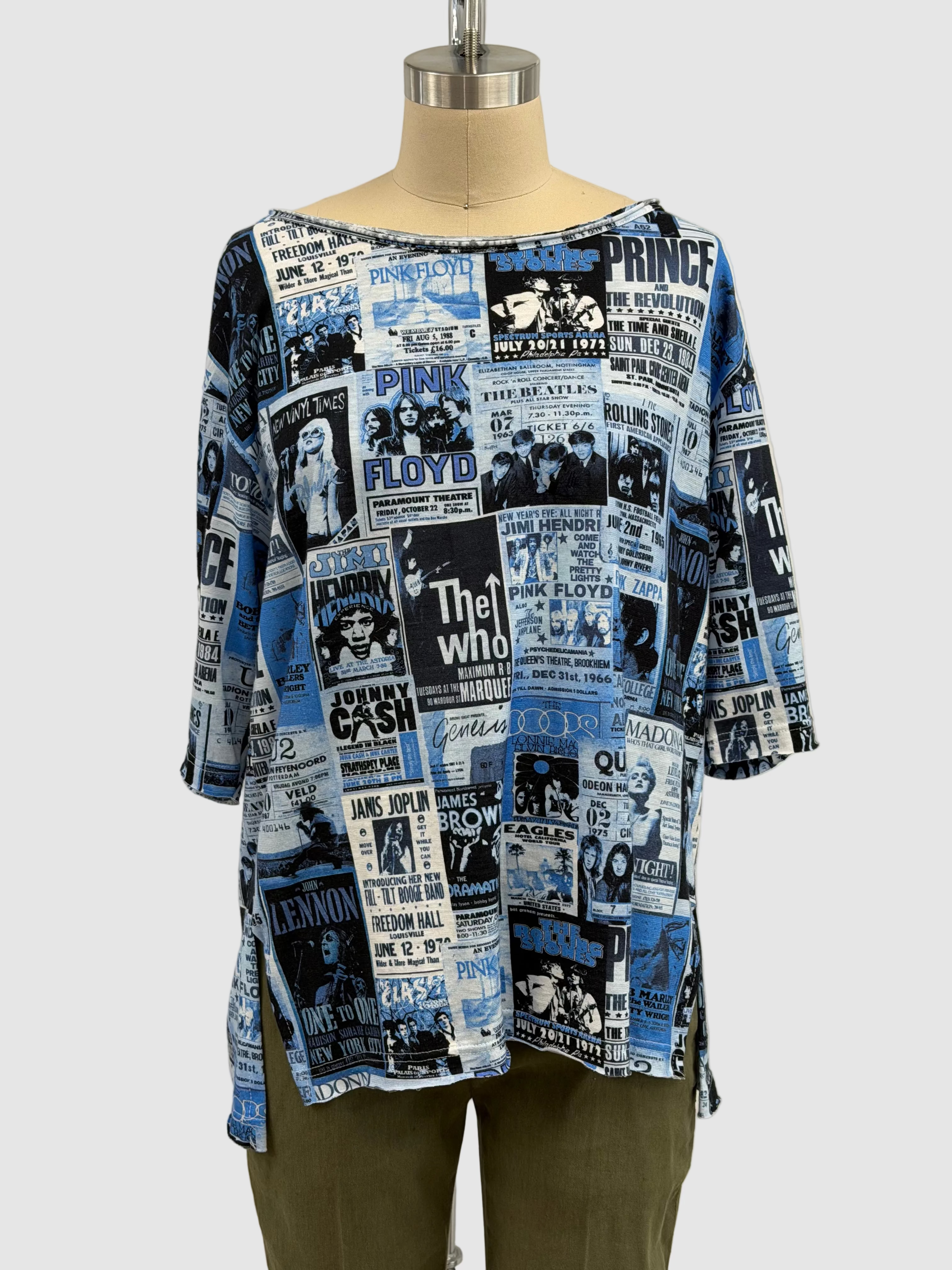Printed Artworks Tickets T-Shirt in Blue