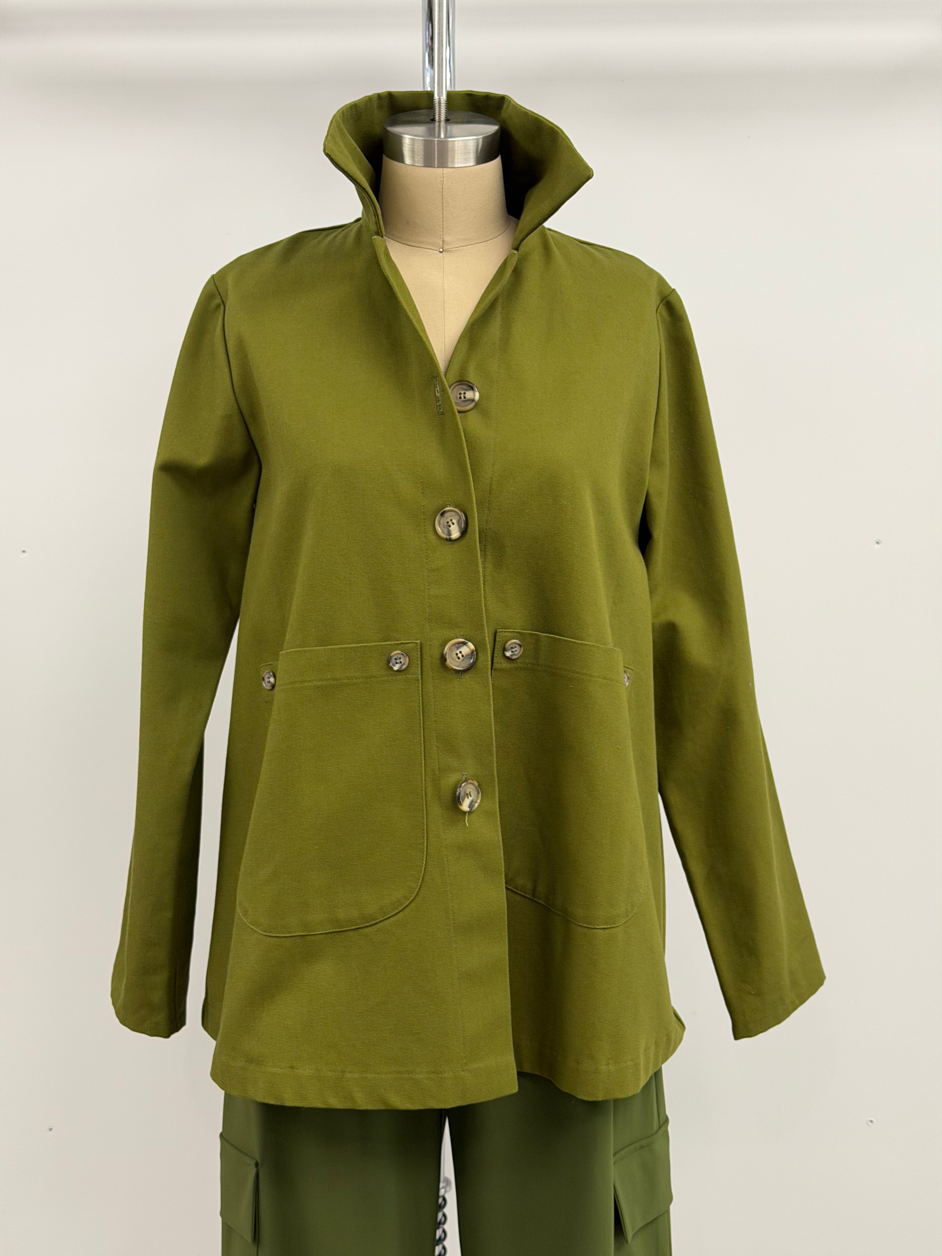 Vitamin Canvas Jacket in Avocado
