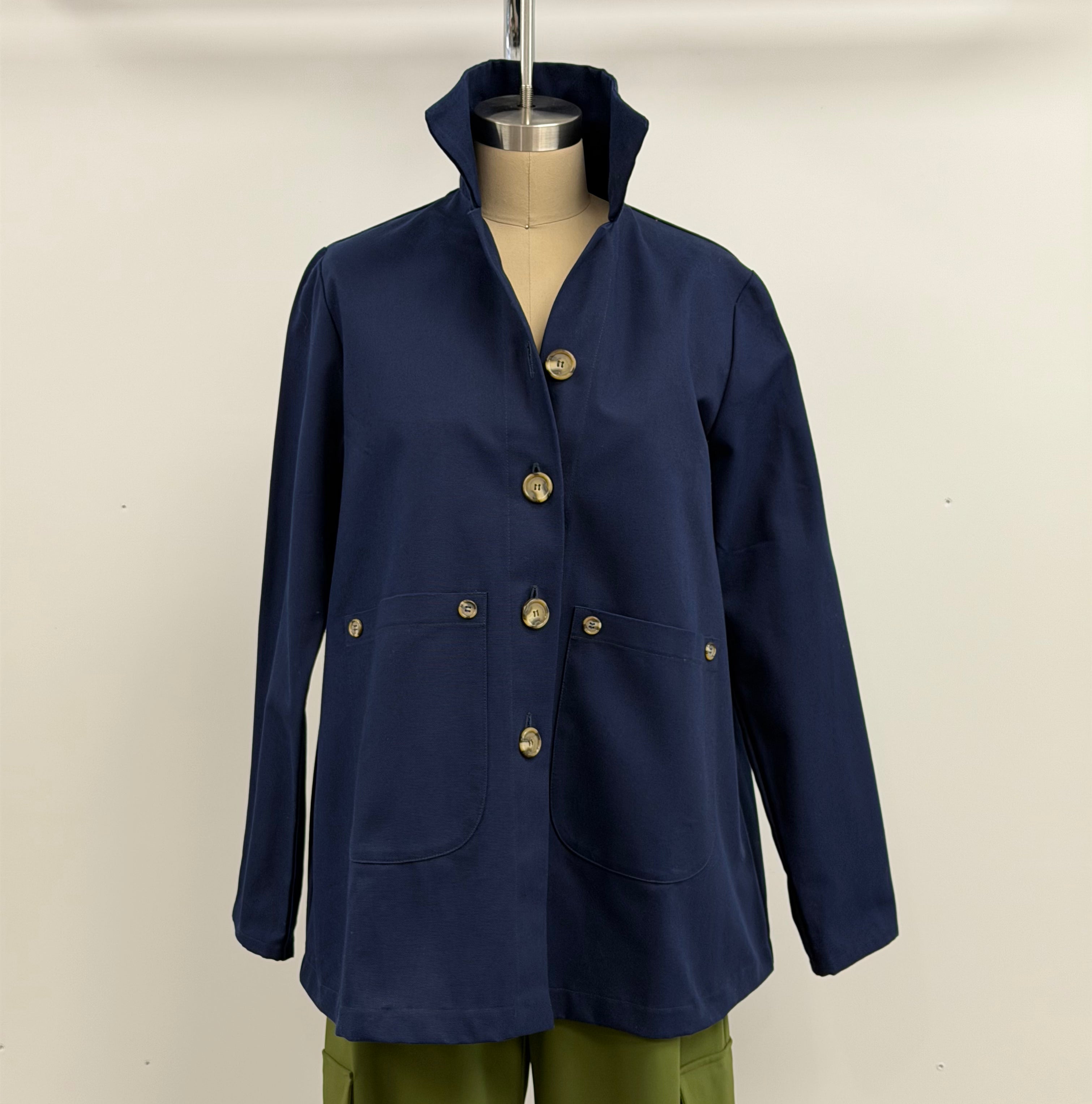 Vitamin Canvas Jacket in Navy
