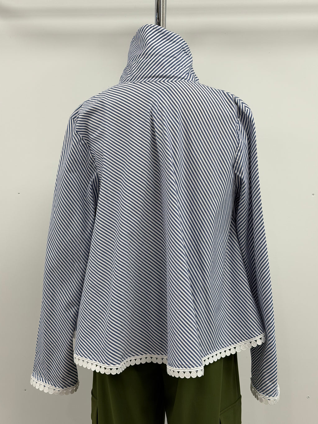 Vitamin Ballerina Jacket in Navy and White