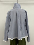 Vitamin Ballerina Jacket in Navy and White