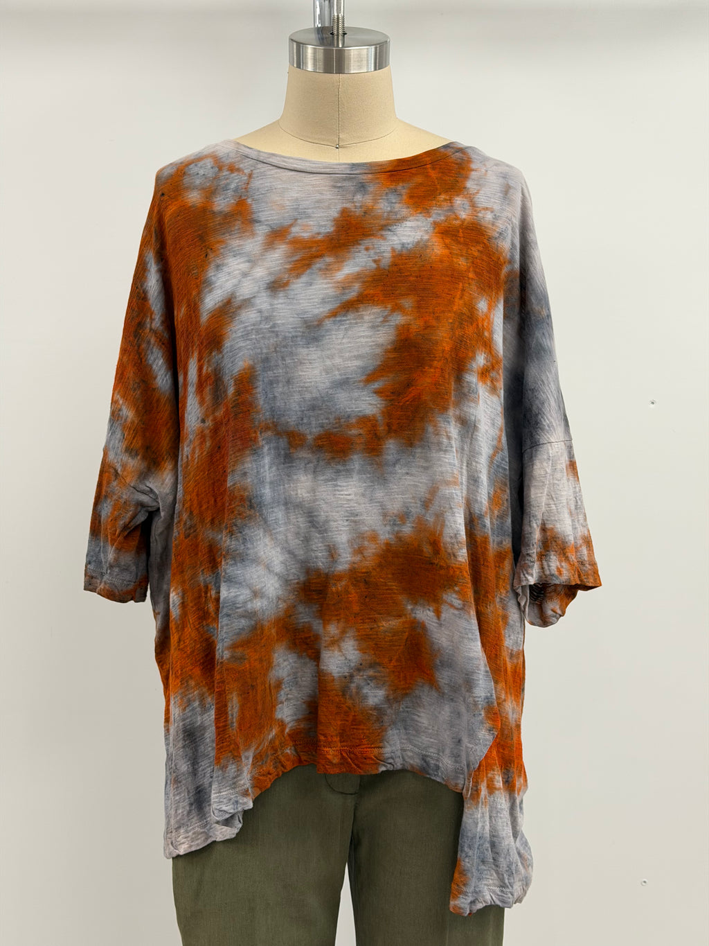Gilda Midani Short Sleeve Supertop in Steel Planet