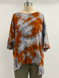 Gilda Midani Short Sleeve Supertop in Steel Planet