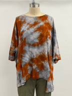 Gilda Midani Short Sleeve Supertop in Steel Planet