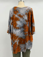 Gilda Midani Short Sleeve Supertop in Steel Planet