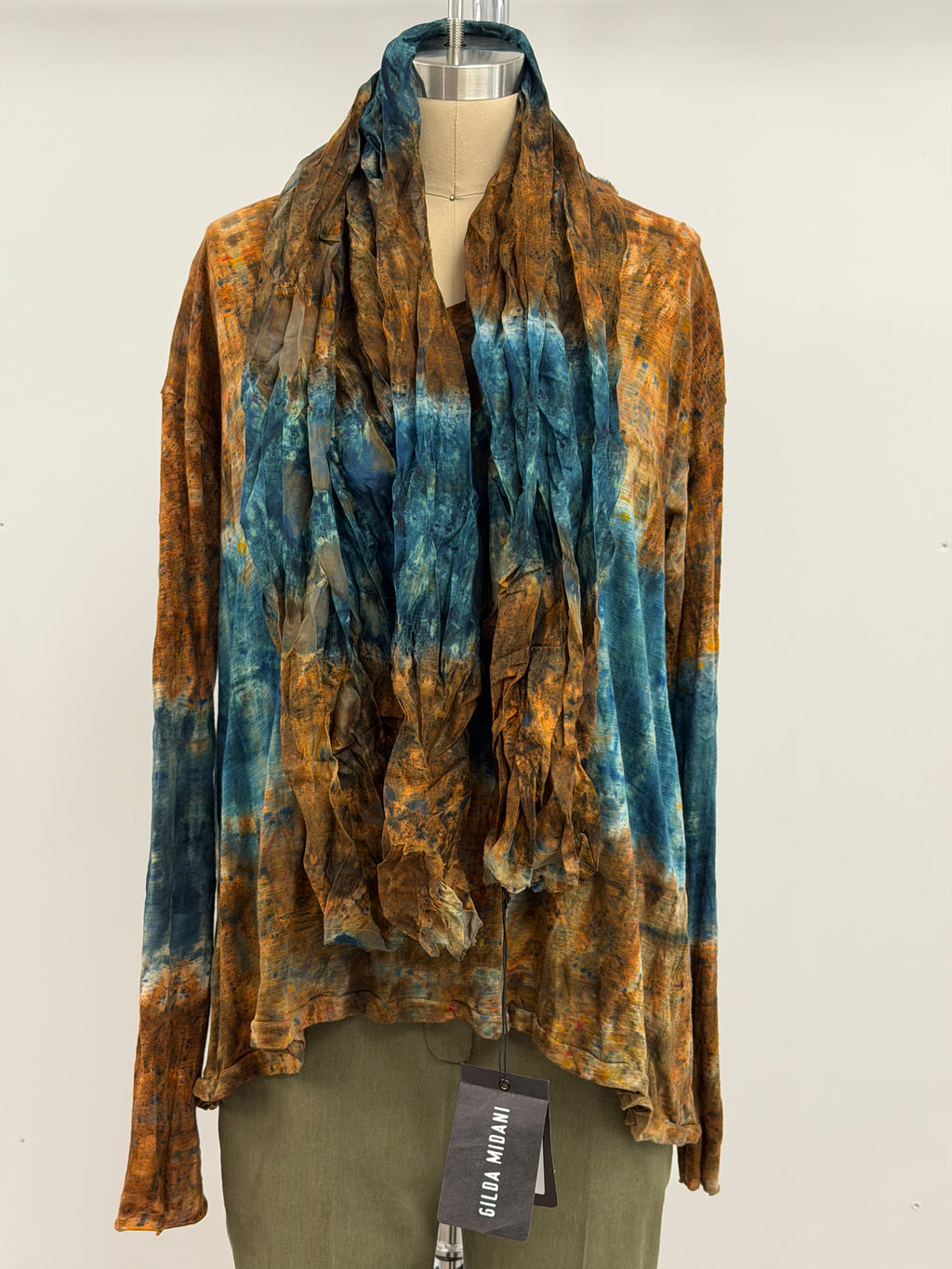 Gilda Midani Trap Long Sleeve Tee in Green Blitz