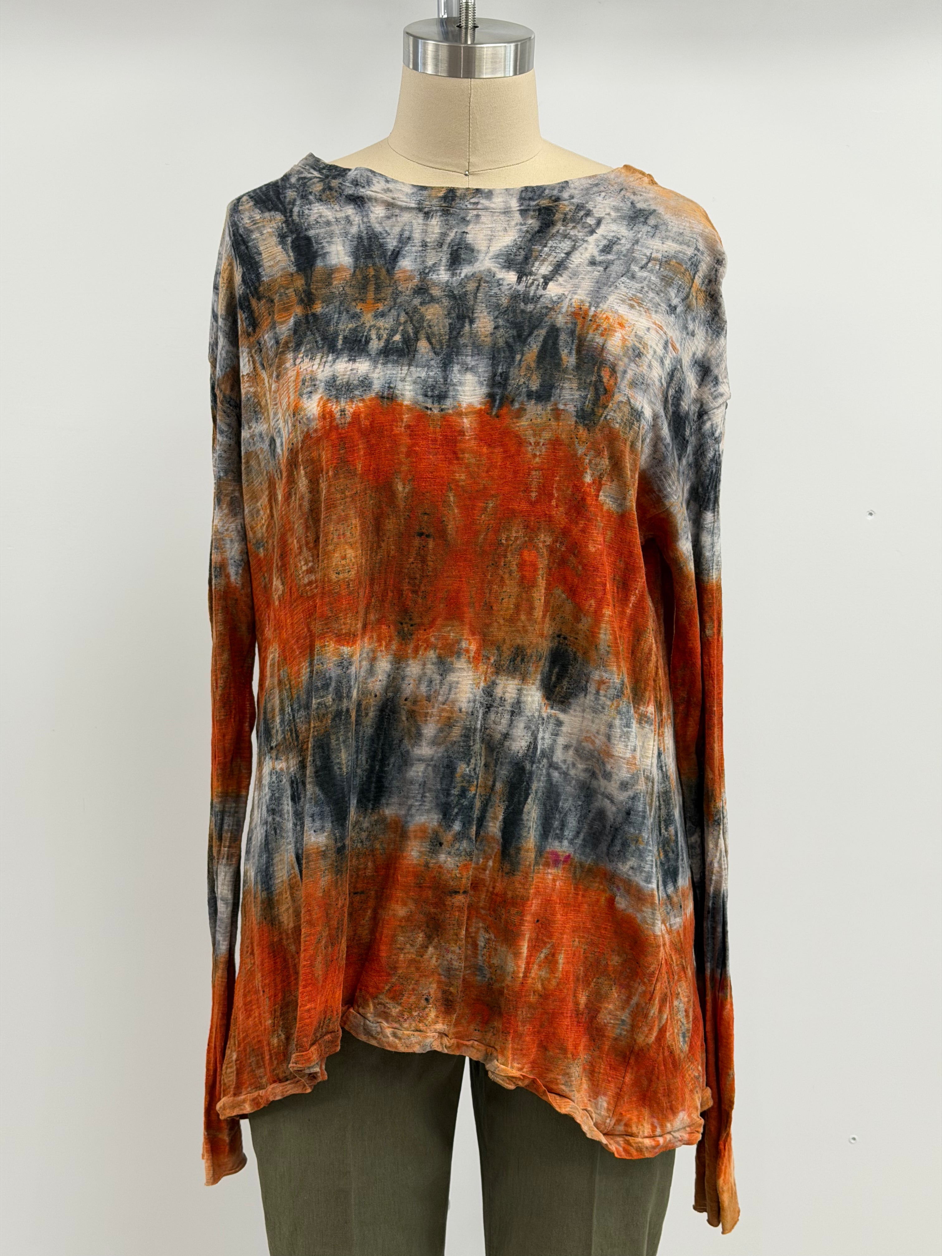 Gilda Midani Trap Long Sleeve Tee in Steel Blitz