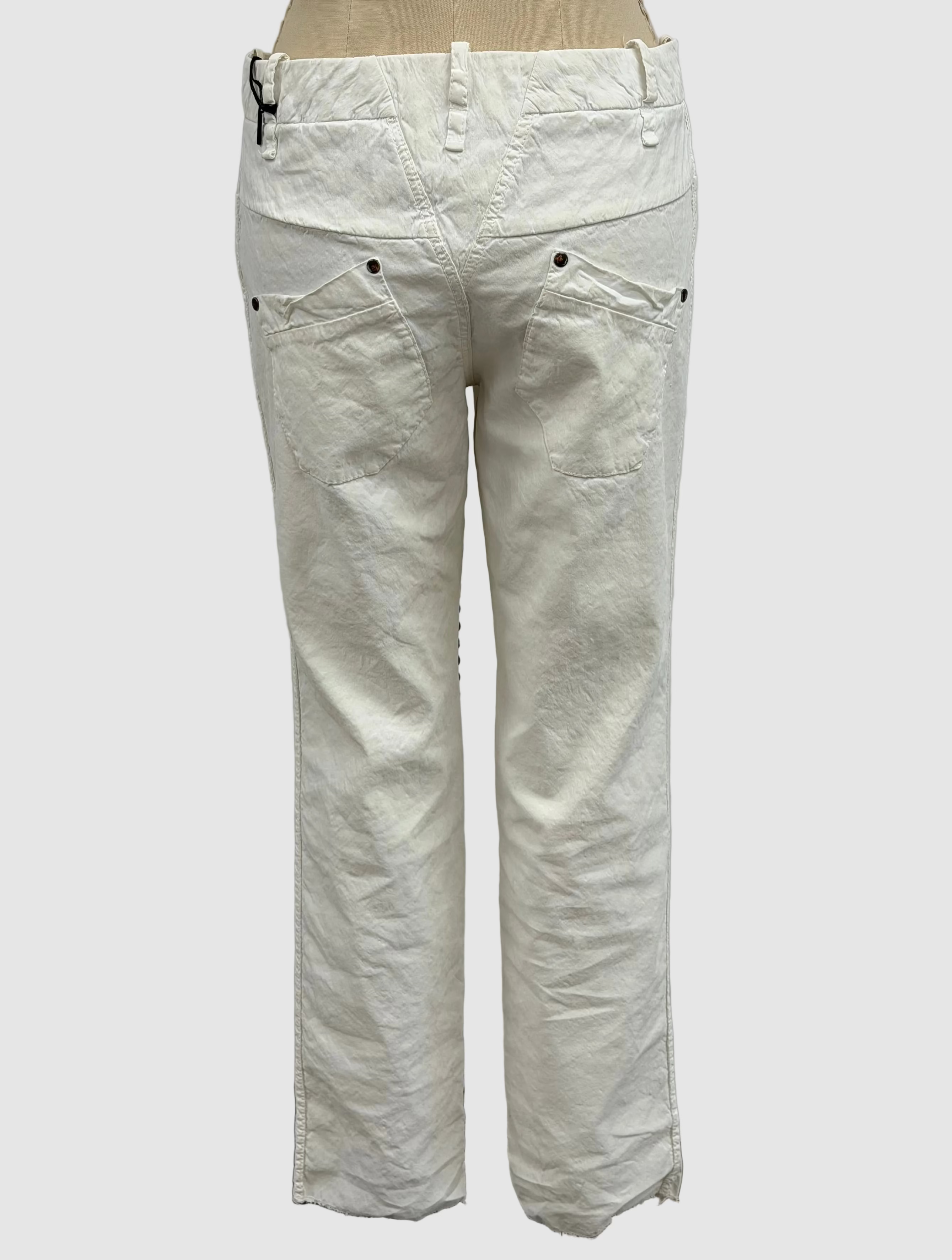 Masnada Slim Pant in Smeared Chalk