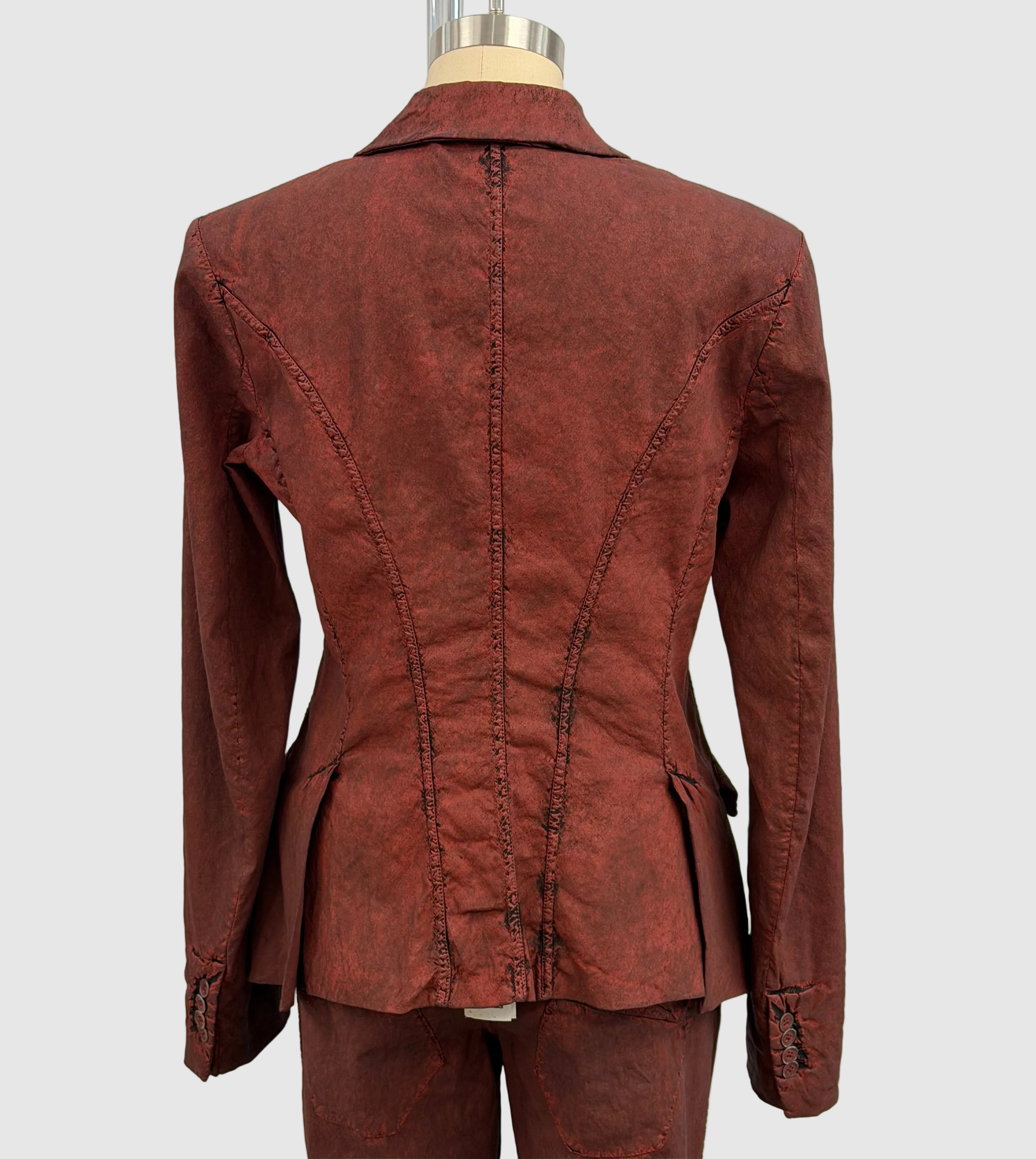 Masnada Linen Blend Jacket in Paprika