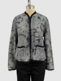 Avant Toi Filcoup Jacquard Round Neck Jacket With Lamination in Husky