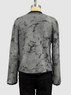 Avant Toi Filcoup Jacquard Round Neck Jacket With Lamination in Husky