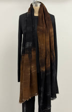 Avant Toi Light Wool Landscape Scarf in Yak