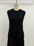 Lars Andersson Organic Cotton Cropped Muscle Tank in Black