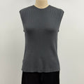 Lars Andersson Organic Cotton Cropped Muscle Tank in Taupe