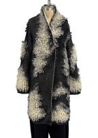 PierAntonio Gaspari Hand-Painted Furry Cardigan