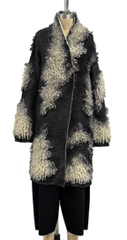 PierAntonio Gaspari Hand-Painted Furry Cardigan