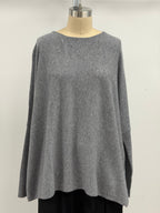 Peter O. Mahler Drop Sweater Cashmere Sweater in Flannel Gray