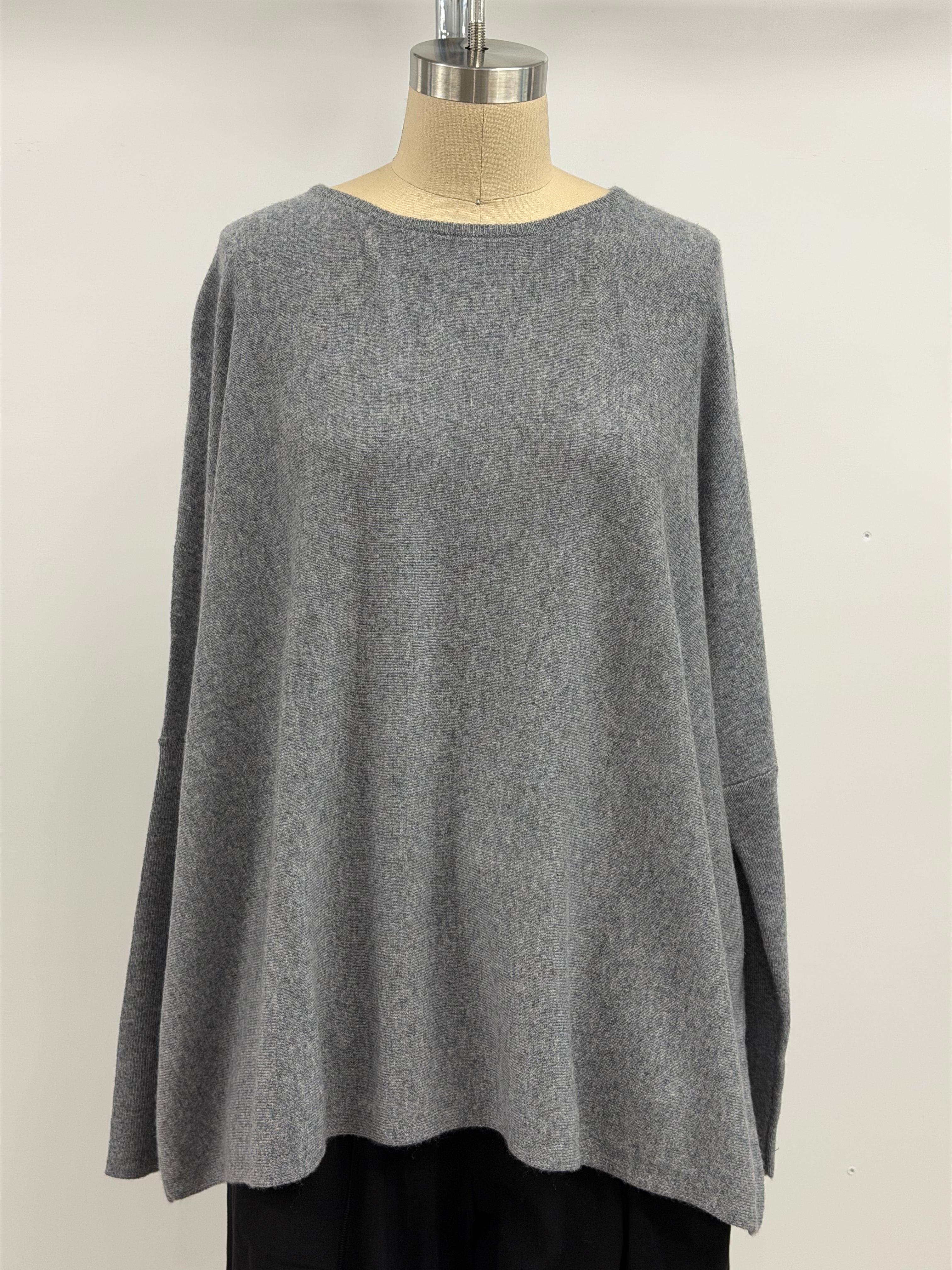 Peter O. Mahler Drop Sweater Cashmere Sweater in Flannel Gray