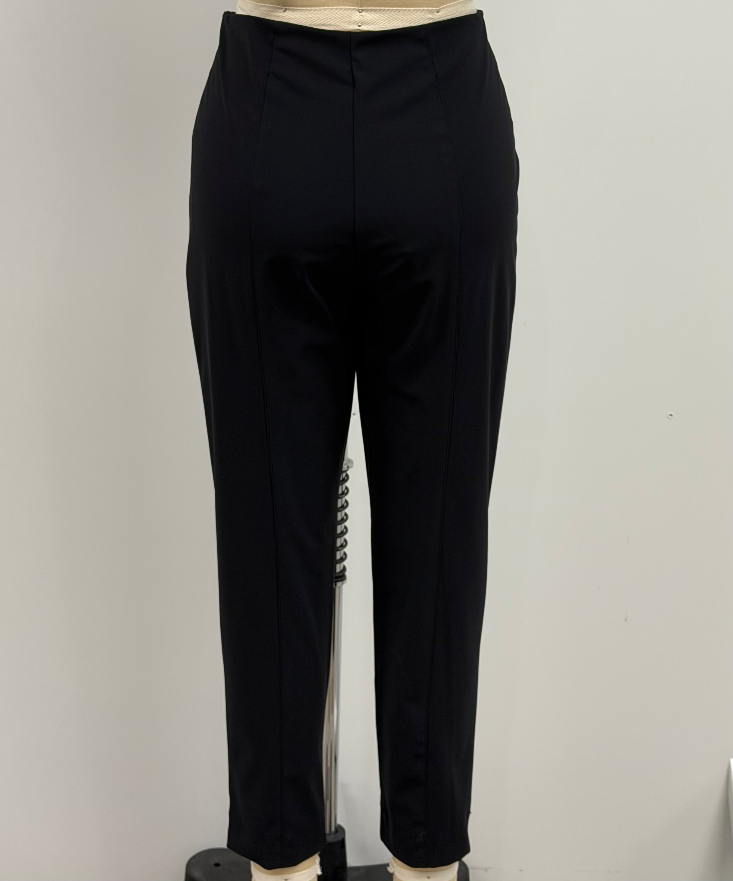 Peter O. Mahler Flat Front Tapered Techno Pants in Black