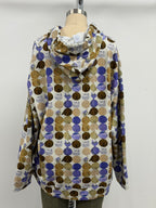 Printed Artworks Audrey Hepburn Hoody in Purple/Brown