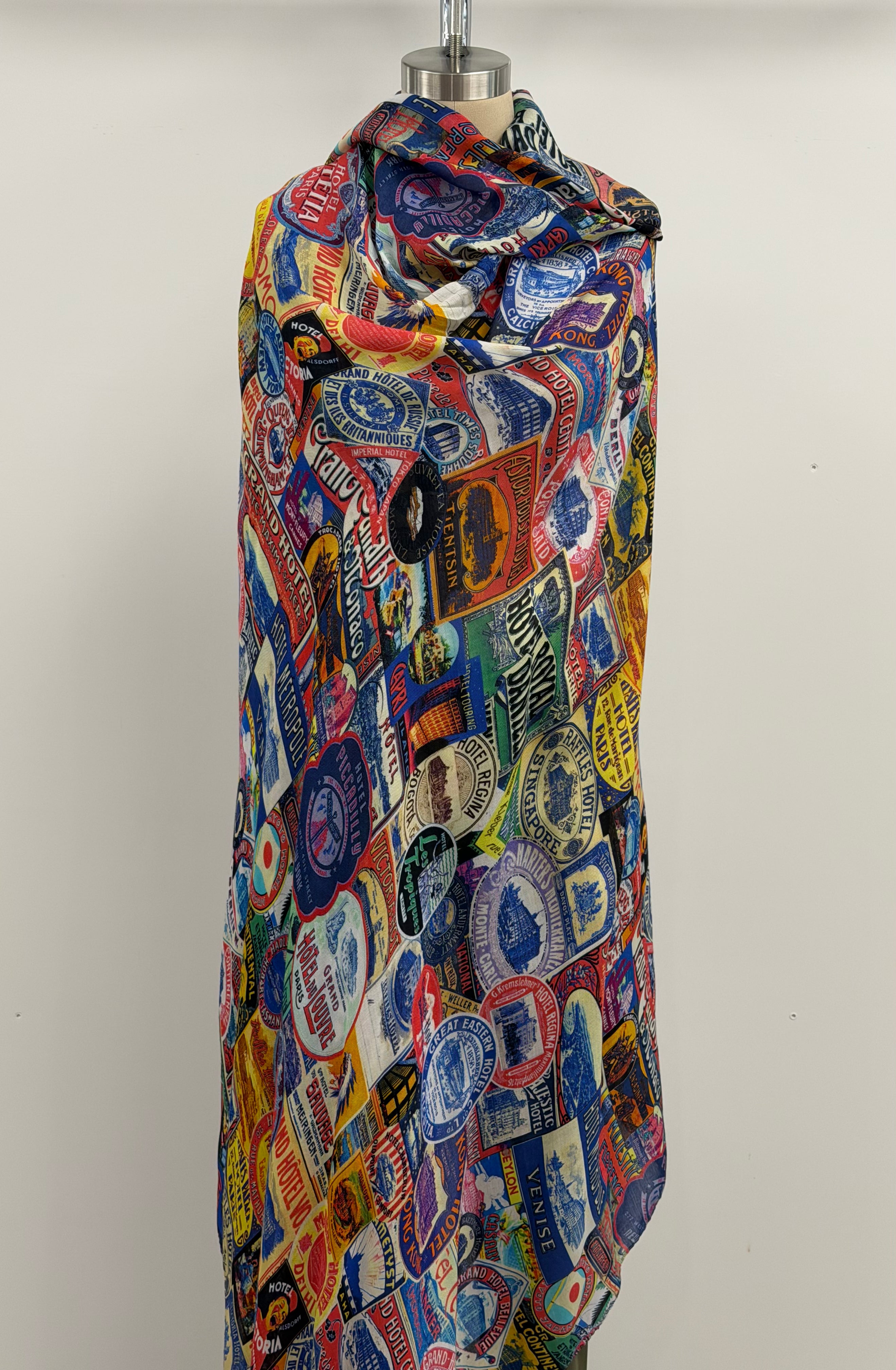 Printed Artworks Scarf in Hotel Patches