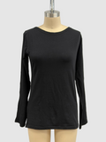 MXM Cotton Lycra Taylor Top in Black