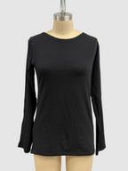 MXM Cotton Lycra Taylor Top in Black
